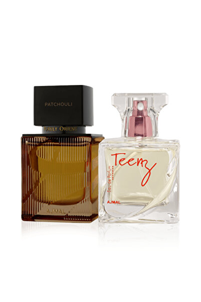 Ajmal مجموعة هدايا بيورلي أورينت باتشولي أو دو بارفان 75 مل وتينز 50 مل – مجم...