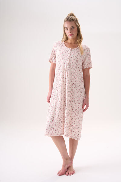 Etoile Bambus Ljetna ženska haljina kratkih rukava ispod kolena 26215