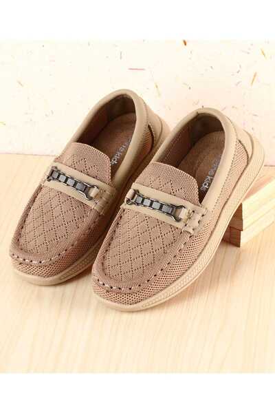 Pine kids Slip on Loafers With Applique - Beige