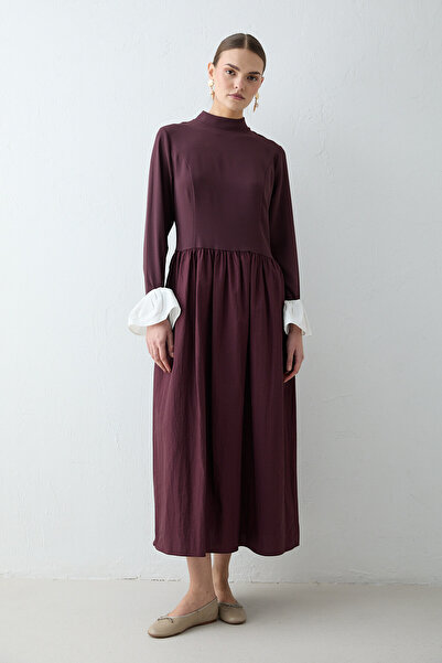 Melike Tatar Mobile Sleeve Cuffed Dress 32-2678