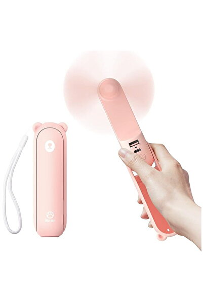 JISULIFE Portable Fan 4500mAh with Battery - (F8X) - Pink