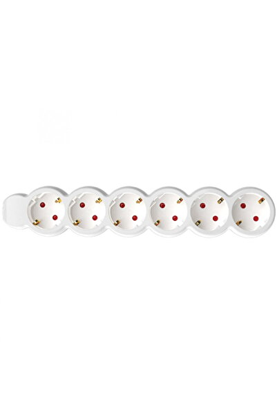 Somogyi Power Strip 6 Sockets, 3 m, 3x1.5mm2, White