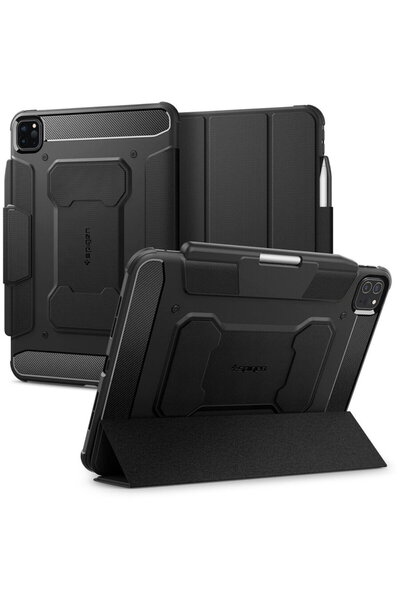 Spigen Husă pentru iPad Pro 11 (2024) - Rugged Armor Pro - Neagră