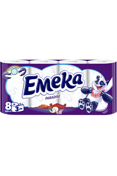 EMEKA Set 2 x Hartie Igienica Paradise, 3 Straturi, 8 Role