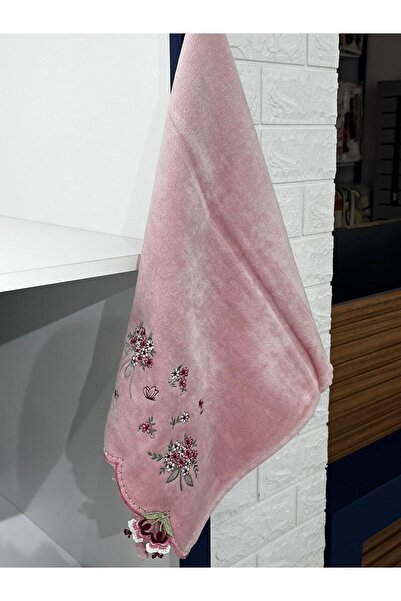 VELLON HOME منشفة مخملية مع أقراط 50 × 90