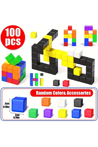 Choice Small Size-100pcs 48 & 100PCS Magnetic Blocks, 2cm Magnetic cube Senso...