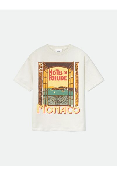 Rhude Hotel Di Monaco Print Oversized Tshirt