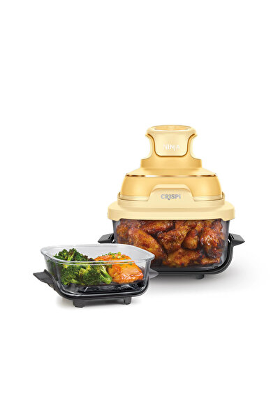NINJA CRISPi 4-in-1 Taşınabilir Cam Hazneli Pişirme Sistemi - Ginger Snap