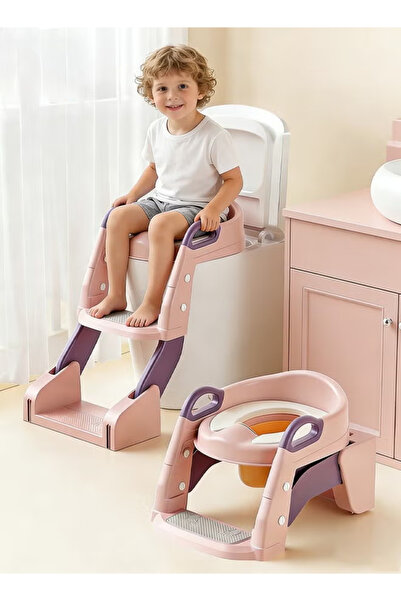 Generic 3-in-1 Toddler Potty Training Seat with Ladder & Basin, Adjustable wi...