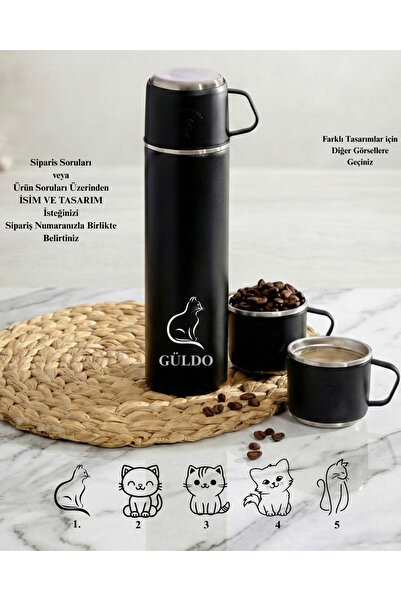 Penguen Kişiselleştirilmiş Özel Termos Özel İsim/ Tasarımlı