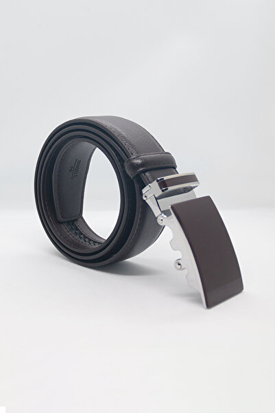 Paşala Leather Ανδρική κλασική ζώνη από συνθετικό δέρμα με αυτόματο σύστημα κ...