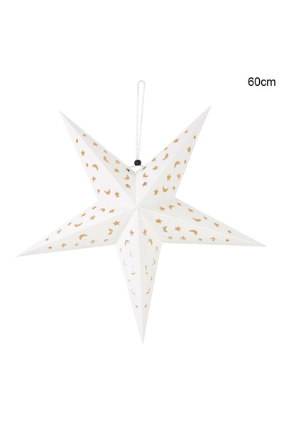 Choice B06-1PCS Not light 30/45/60cm Hollow Out Paper Star Craft Hanging Pend...