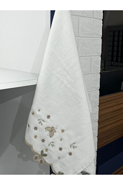 VELLON HOME منشفة مطرزة على شكل فراشة 50 × 90