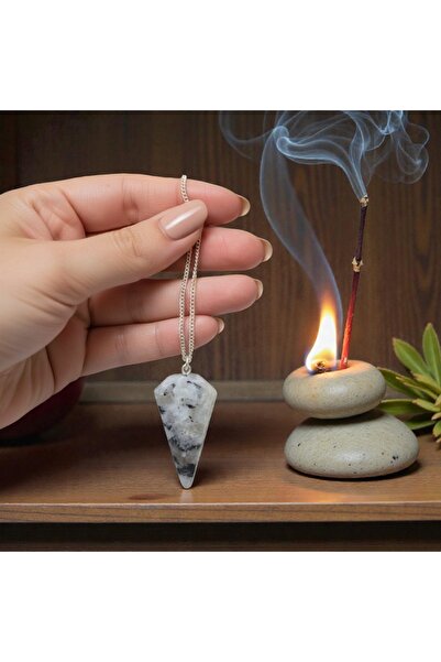 feyza collection Natural Stone Moonstone Pendulum Pandül