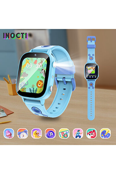 Choice Blue 2025 New Kids Toy Game Watch HD Touch Screen Camera 26 Games Slee...