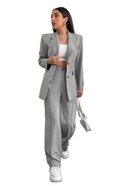 StreetWear Outlet Women's Suit, 2 Pieces, Long Sleeve Blazer and High Waist P...