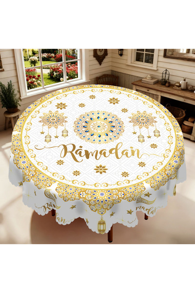 Choice Round (180)Cm Zy02 1 Piece of Muslim Ramadan Round and Rectangular Tab...