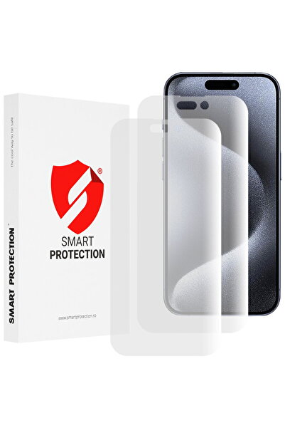 Smart Protection [Pachet de 2] Folie reutilizabilă premium pentru iPhone 15 P...