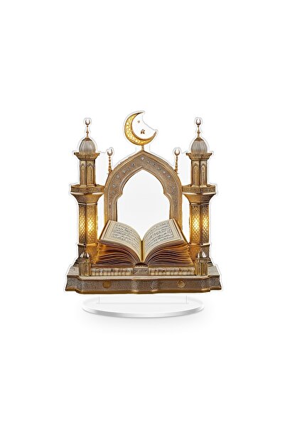 Choice 2D Flat 1pc 2D Flat Acrylic Mosque Tabletop Decor Home Decor For Ramad...