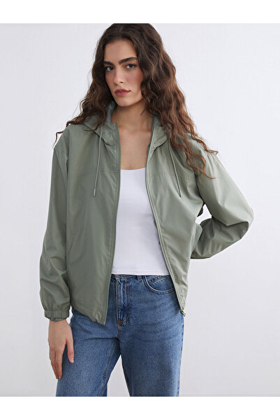 LC Waikiki Peak New Season Hooded Oversize Women's Raincoat