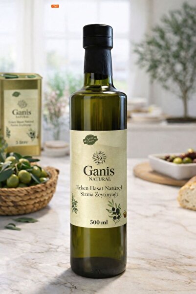 GANİS NATUREL 2025-26 Erken Hasat Natural Sızma Zeytinyağı 500ML (NİHANIN BAH...