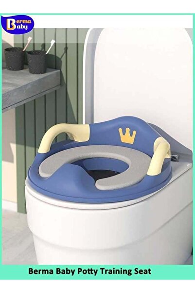 Generic Portable Kids Potty Training Seat with Handles & Backrest, Cushioned ...