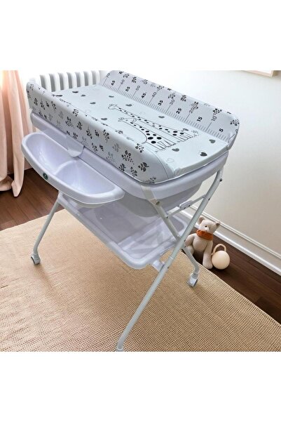 Generic طاولة غيار مع مروش رسمة زرافة