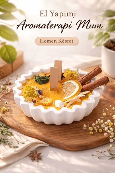 TR EL YAPIMI AROMATERAPİ VE KOKULU MUM