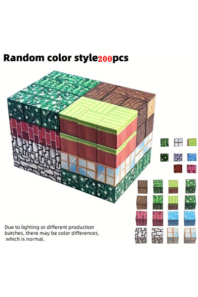 Choice3 200 Pieces 25-200 Open Magnetic Building Blks - Easy to Assemble, Ric...