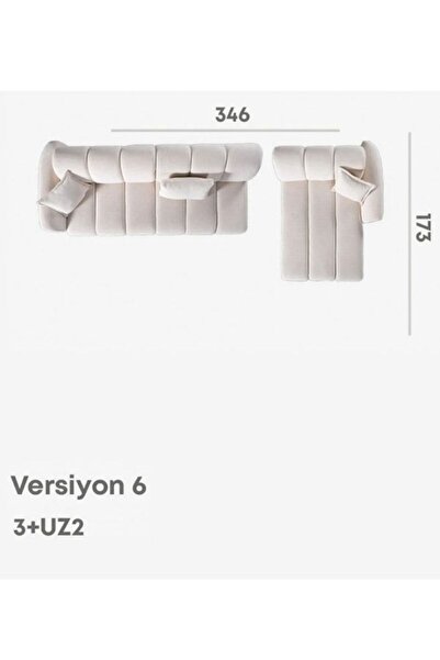 fermina mobilya Orlando Uzanmalı köşe koltuk (3+uz2)