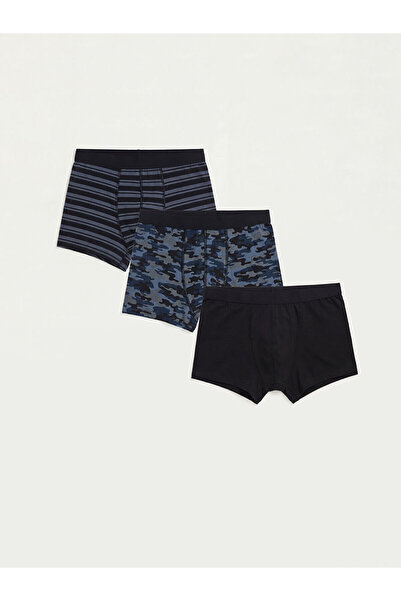 LC Waikiki Peak New Season Standard Fit Cotton Flexible Men's Boxer 3-Pack