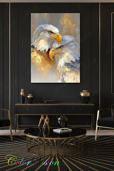 ColorVision Kartal Gold Kanvas Tablo