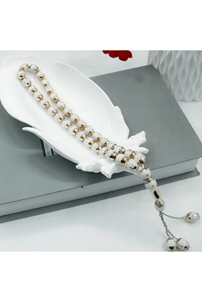 Choice white 12mm 33 Beads Muslim Prayer Beads Unisex Muslim Prayer Beads Wor...