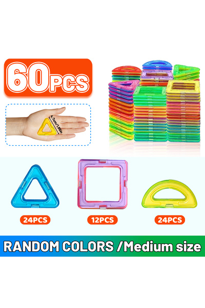 Choice 3S-60PCS 36/60/96PCS Magnetic Building Blocks Constructor Set 3D STEM ...