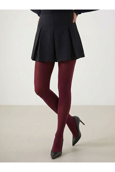 LC Waikiki Burgundy Modal Blend Women's Pantyhose