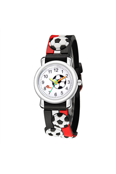 choice2 black Fashion Children Students Watches Simple Cartoon Football Patte...