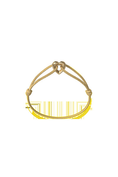 Wecord London سوار من خيط ذهبي على شكل قلب