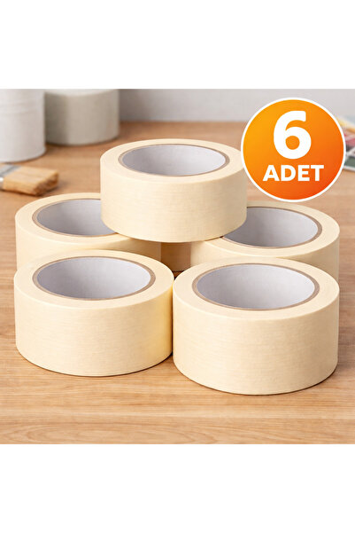 PASS 6 Adet - Maskele Bandı - kağıt bant (36 mm x 20 mt)