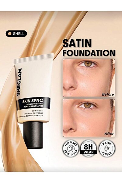 SHEGLAM skin sync satin foundation