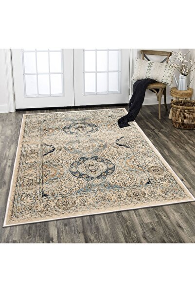 Artenova Velvet carpet, multicolor, warm tones, Elis, 80x150 cm, polyester, n...