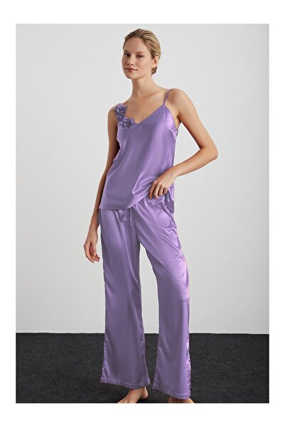 Kom Rose Saten Pants