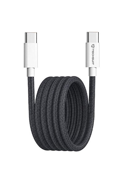 Techsuit Type-C Data Cable for Apple, Android, Super Fast Charging PD60W, 1m ...