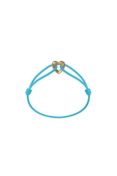 Wecord London Golden Heart Cord Bracelet