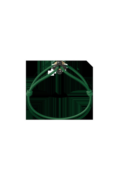 Wecord London Mini Black Clover Cord Bracelet