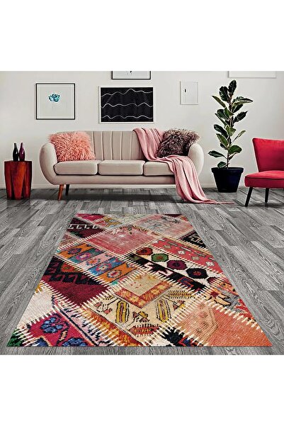 Artenova Covor Traditional cu print digital 3D, 80X150cm, poliester 100%, ant...