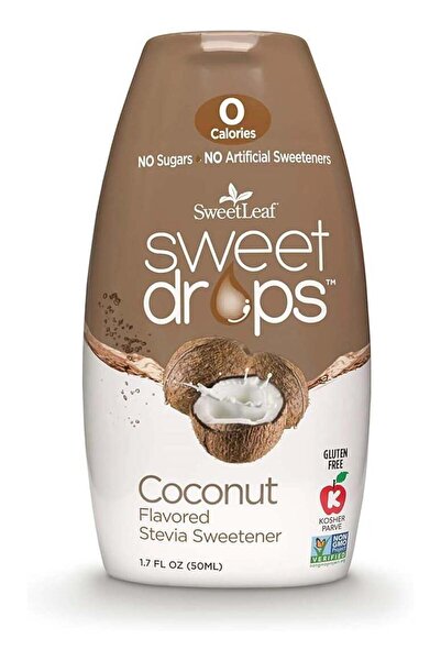 SweetLeaf Sweet Drops - Flavored Stevia Liquid Sweetener, Coconut, 1.7 Fl Oz