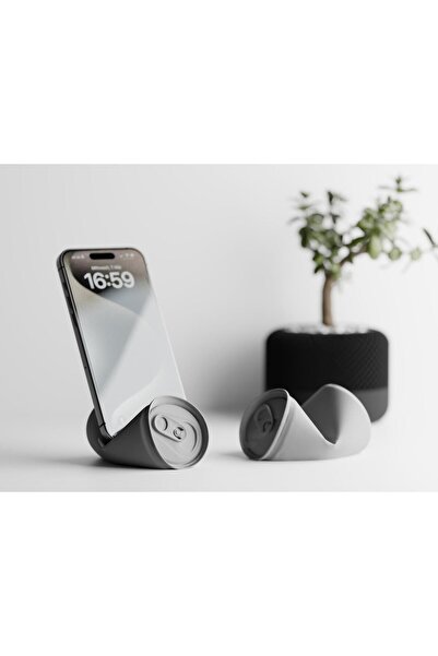 Sani Phone holder "SODA CAN PHONE" 88 x 78 x H48 mm - Gray