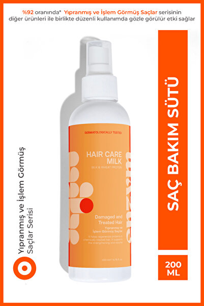 ENZYM COSMETICS Kuru, Yıpranmış Ve Işlem Görmüş Saçlara Özel Saç Bakım Sütü S...