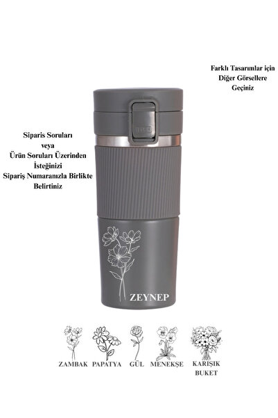 Penguen Kişiselleştirilmiş Termos Özel İsimli Tasarım Baskılı