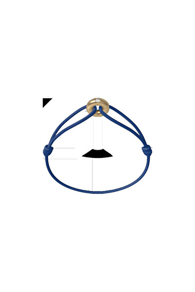 Wecord London Mini Golden Soho Diamond Cord Bracelet